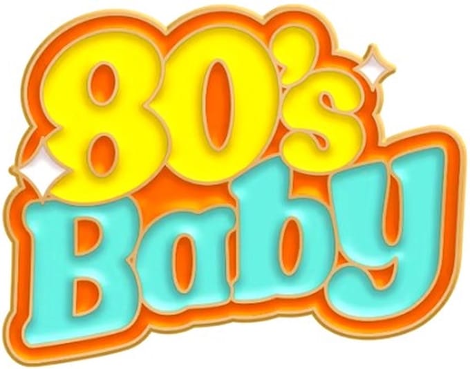 Pin Broche - enamel pin - kledingspeld - 80’s baby