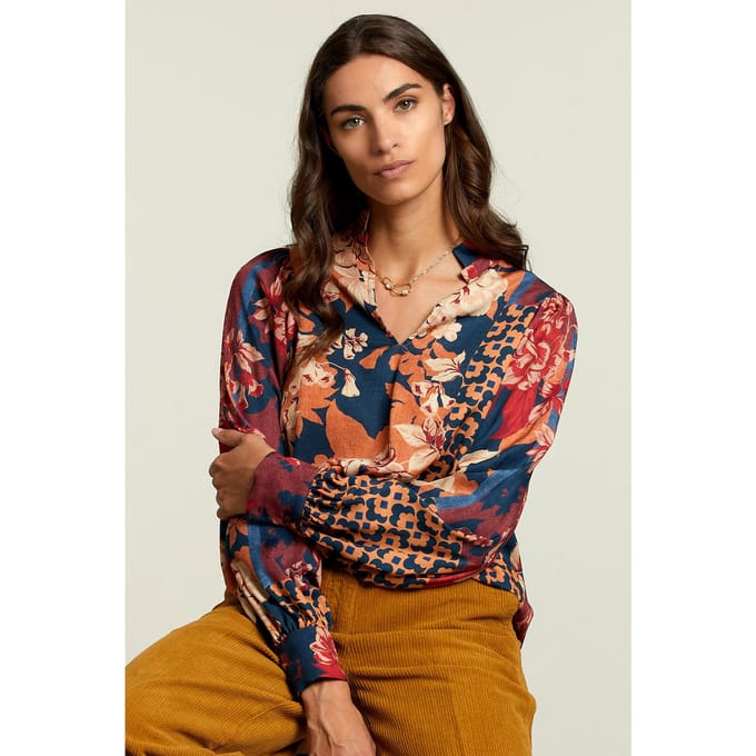 River Woods Multi Fantasy V-neck Blouse Taglia: 36 | Magliette intime Outlet | Donna