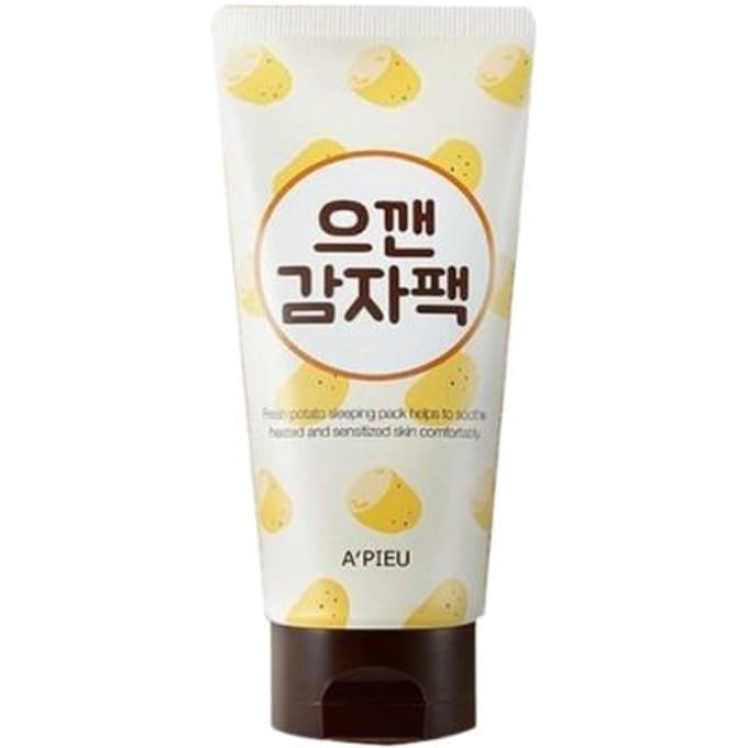 A'pieu Masque Pomme de Terre Fouettée Masque à Rincer – Soin Éclaircissant & Lissant pour la Peau 130ml (Lot de 2) white