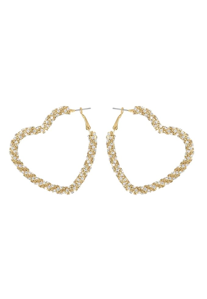 Margot Bardot Candy Heart Oorbellen - Gold