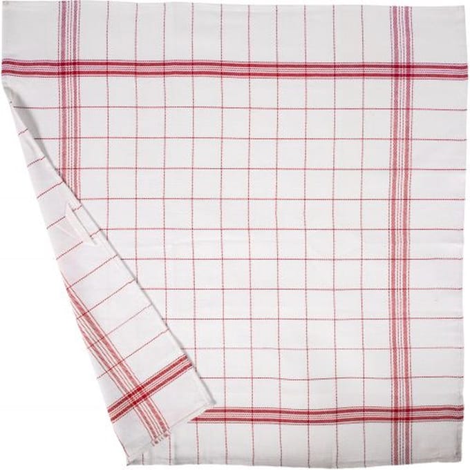 Tiseco - Keukenhanddoek PRO CHEF - SET/10 - HORECA - 68x68 cm, rood