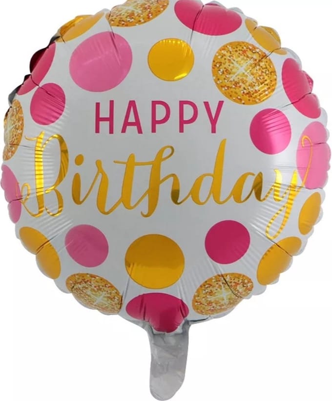 Folieballon happy birthday 45 cm