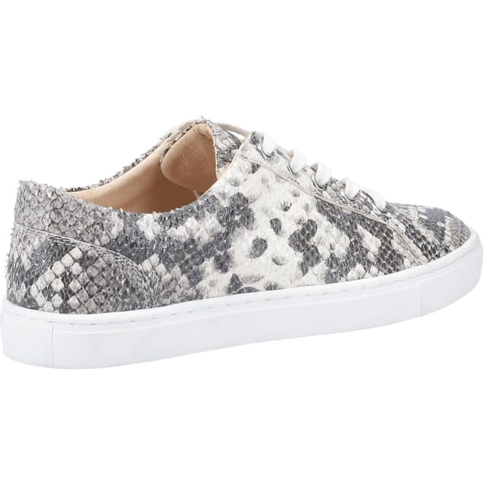 Hush Puppies Dames/dames Schoenen Tessa Python Print Leer (Grijs/Wit)