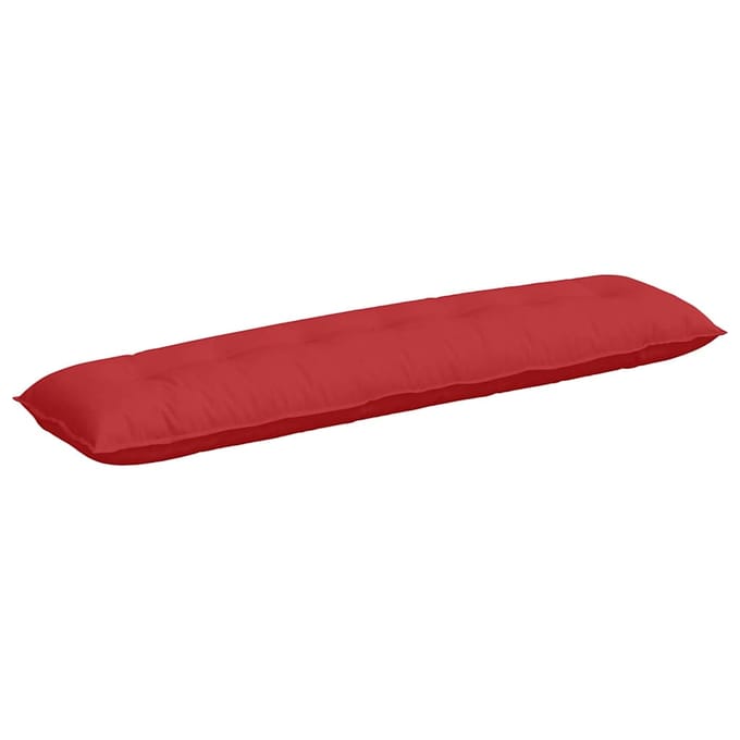 vidaXL - Rugkussen - Rood - 200 - x - 19 - x - 50 - cm - Stof