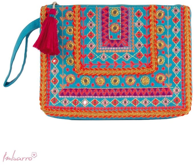 Imbarro - Pouch - Toilettas - Makeuptas - Sierra - 100% Katoen - Handmade - 20x26cm
