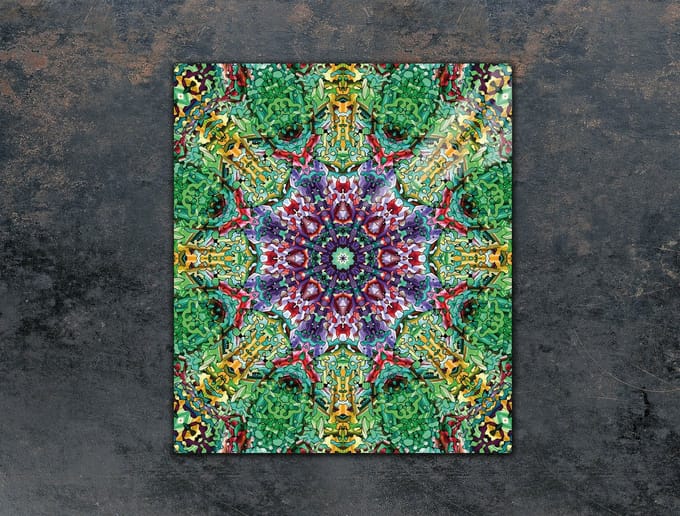 TMK ArtDeko Serie - Snijplank - 45x52 cm - Glas - Veelkleurig