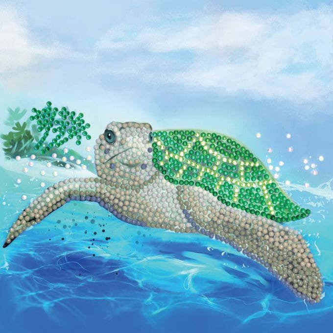 Crystal Card Kit | Diamond painting Turtle Paradise