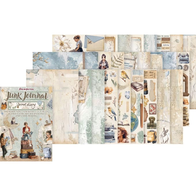 Junk Journal Book "Secret Diary"