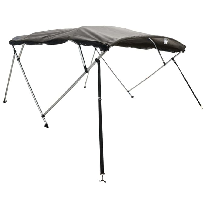 vidaXL - Biminitop - 4 - bogen - met - mesh - zijwanden - 243x(185-198)x137 - cm