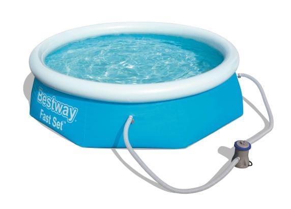 Bestway Fast Met Filterpomp Rond Blauw (Ø244 x 66 cm) - Opblaas zwembad