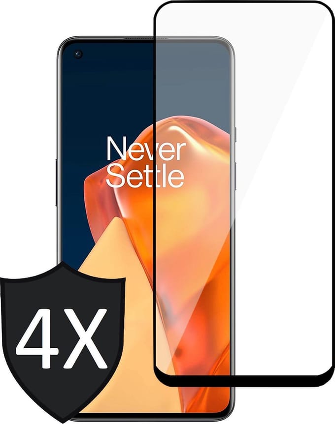 Screenprotector geschikt voor OnePlus 9 - 4x FullGuard Screen Protector