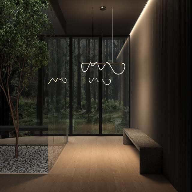 Maytoni - Hanglamp Tau - Goud