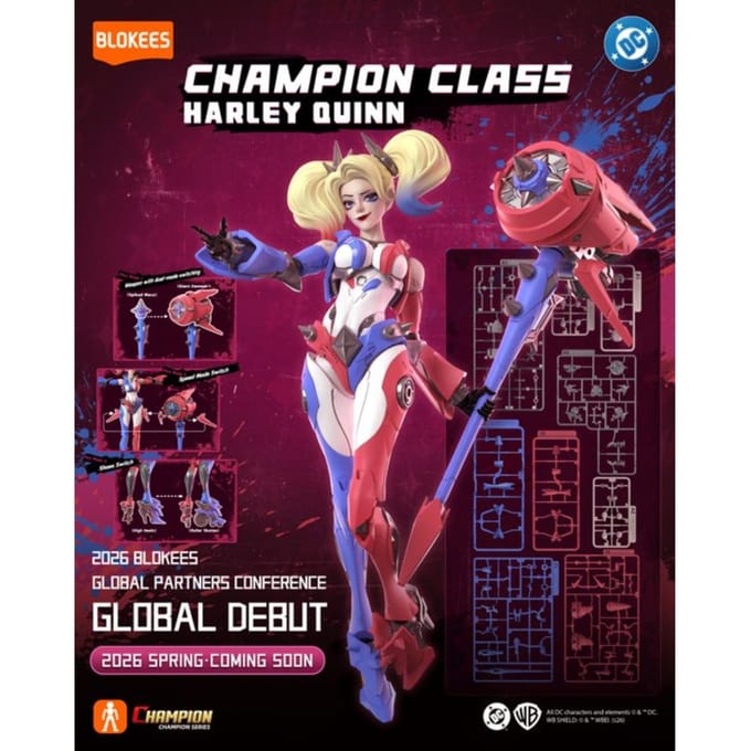Blokees DC Harley Quinn Champion Class 04 - 133-delige Actiefiguur Model Kit - 15 cm