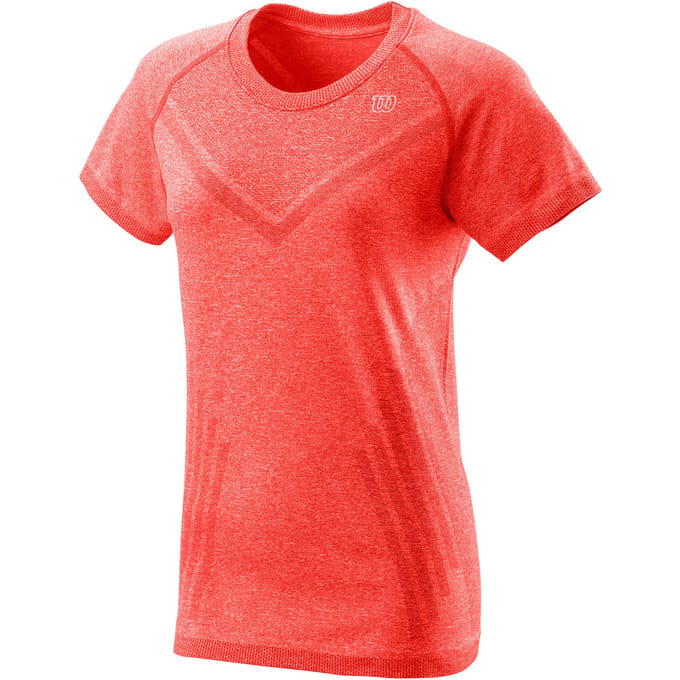 Wilson Power Seamless T-shirt Dames-Koraal