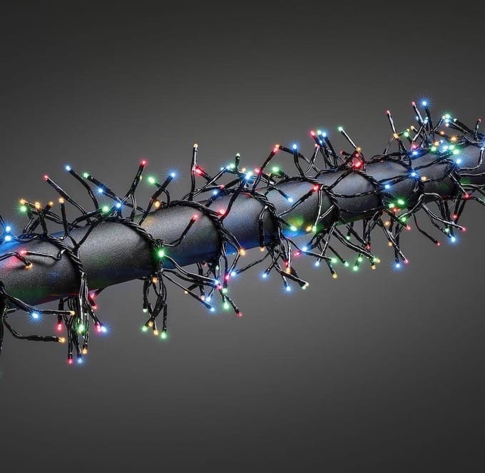 Konstsmide Lichtsnoer Cluster Veelkleurig 960 Led 12,2 Meter Zwart