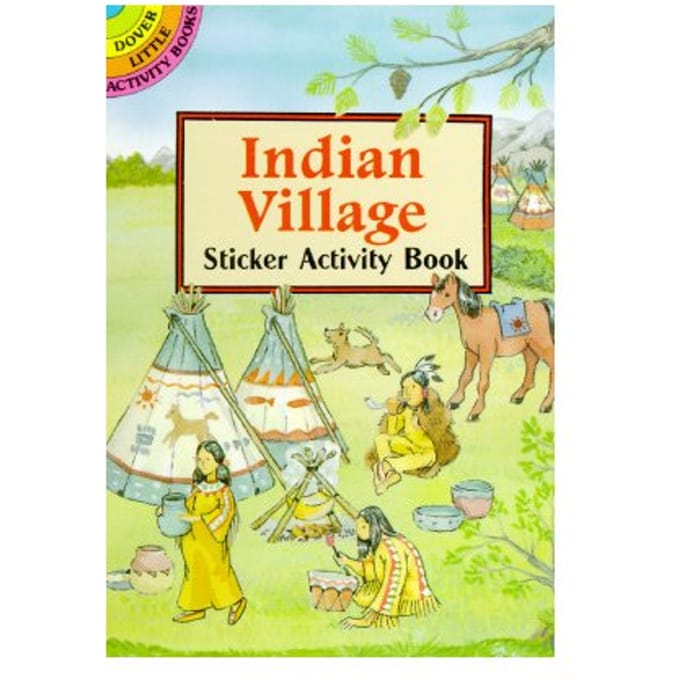 Indian Village Sticker Activity Book - Cathy Beylon