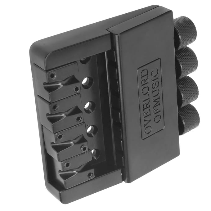 Bas Snaar Brug 4?Snaren Headless Zinklegering Staart Muziekinstrument Accessoires Zwart black