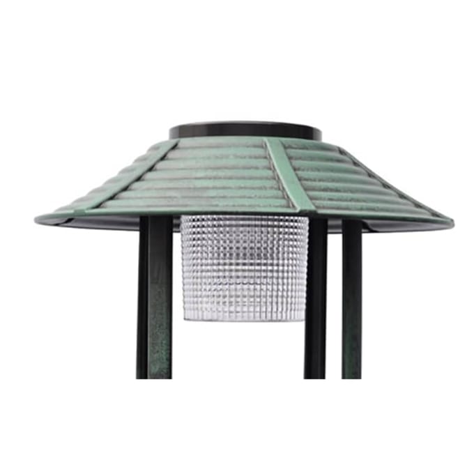 vidaXL - Vogelbad/voederhuisje - met - solarverlichting