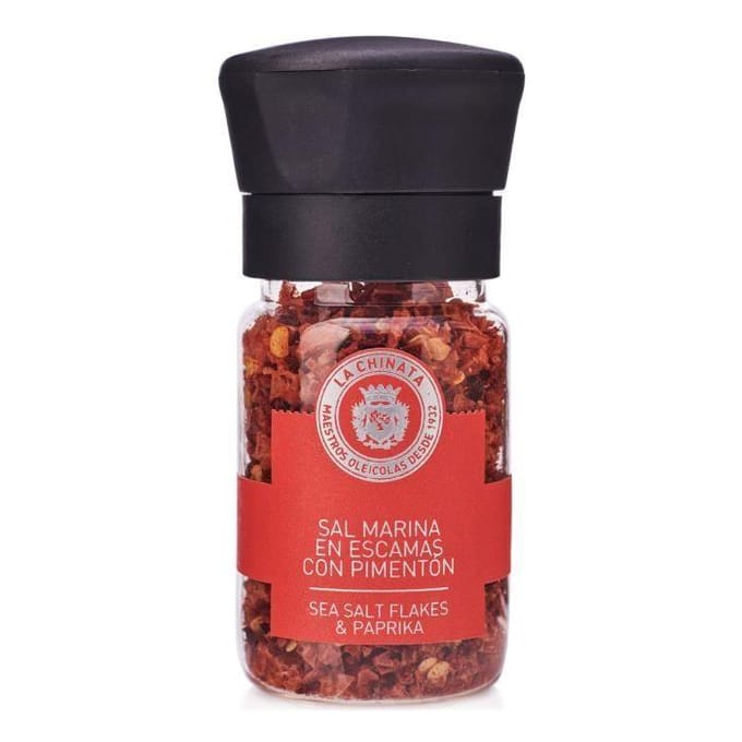 Sel de Mer en Flocons au Paprika (Molinillo) - La Chinata (35g)