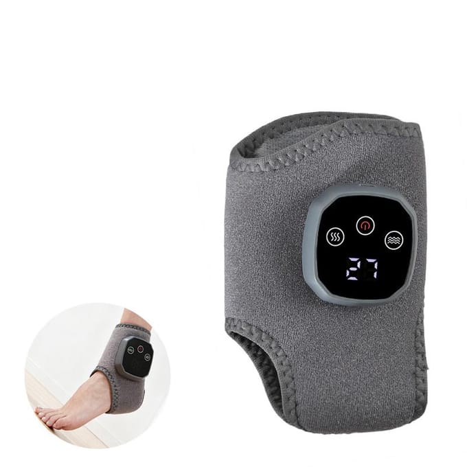 Masseur d'cheville électrique 4 modes Compression à chaud Vibration Support Bande de maintien pour la relaxation musculaire Attelle de pied