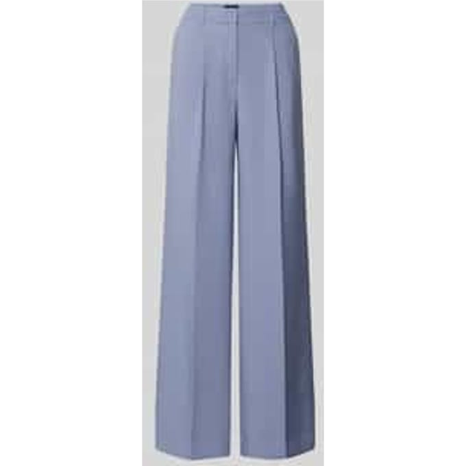 Wide leg bandplooibroek met persplooien Model 'C_TIWI2'