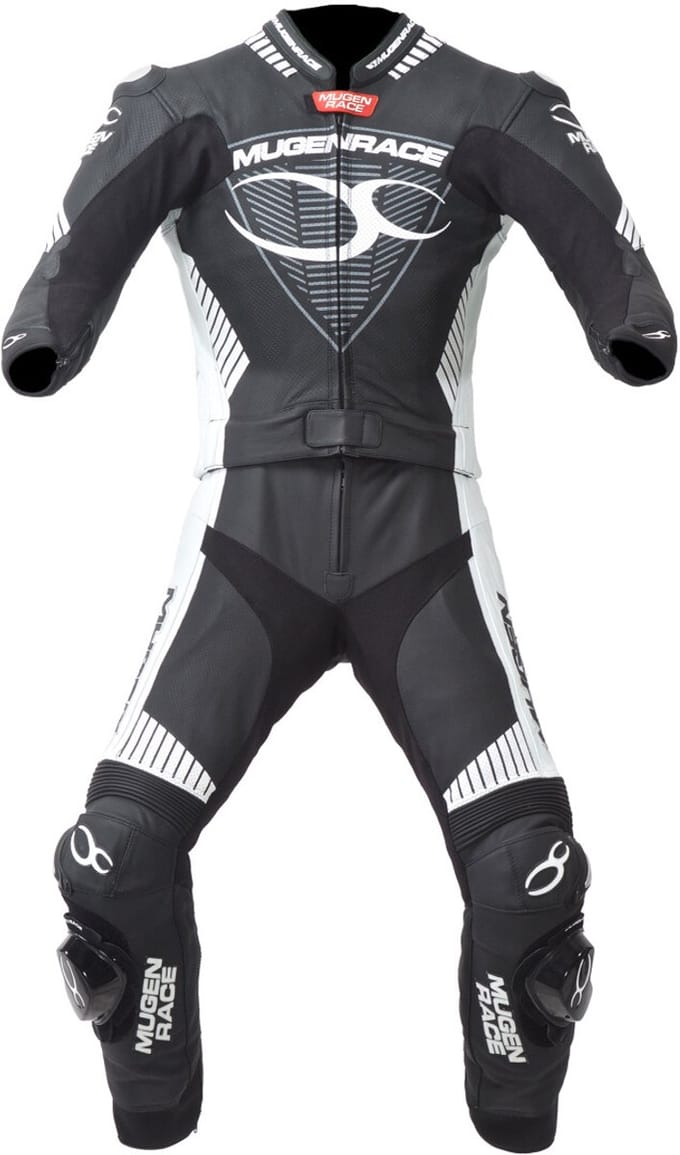 MUGENRACE Impegnato-D Dames Zwart Wit Geperforeerd 2-Delig Motorpak - Racepak