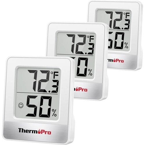 ThermoPro TP49W-3 TP49W-3 Thermo- en hygrometer Wit