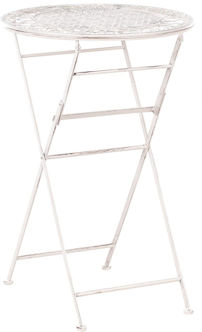 TRIESTE - Tuinbartafel - Lichtbeige - 60 x 60 cm - IJzer