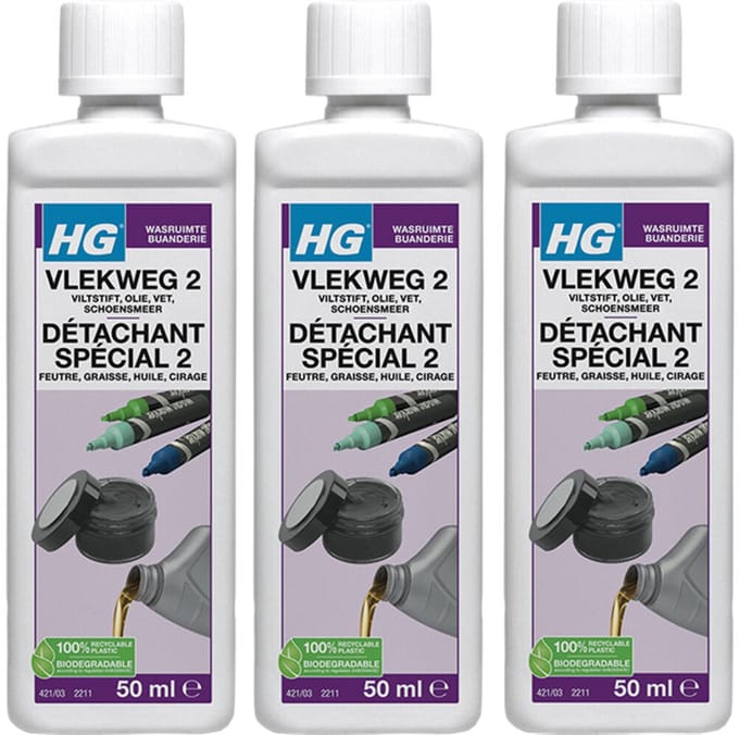 HG Vlekweg 2, 3 stuks + Gratis KD spons