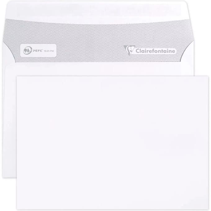 Zelfklevende envelop Clairefontaine 90 g (x500)