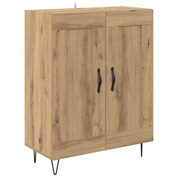 vidaXL - Dressoir - Artisan - Eiken - 69,5 - x - 34 - x - 90 - cm