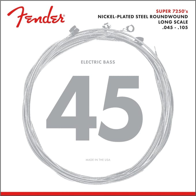 Fender 7250M Bassnaren Nickel-Plated Steel (45-105) Medium