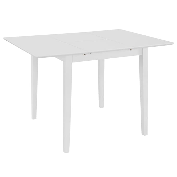 vidaXL - Eettafel - verlengbaar - (80-120)x80x74 - cm - MDF - wit