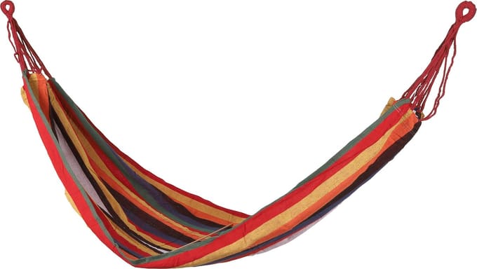 Sunnydays Hangmat Beach Vibes - multi kleurenmix - 200 x 80 cm - touwen frame - relax hangmatten
