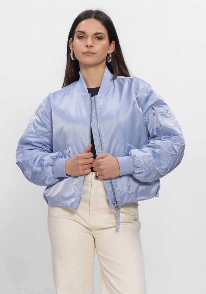 Beaumont Hady Bomber Jassen Dames - Zomerjas - Lichtblauw - Maat 40