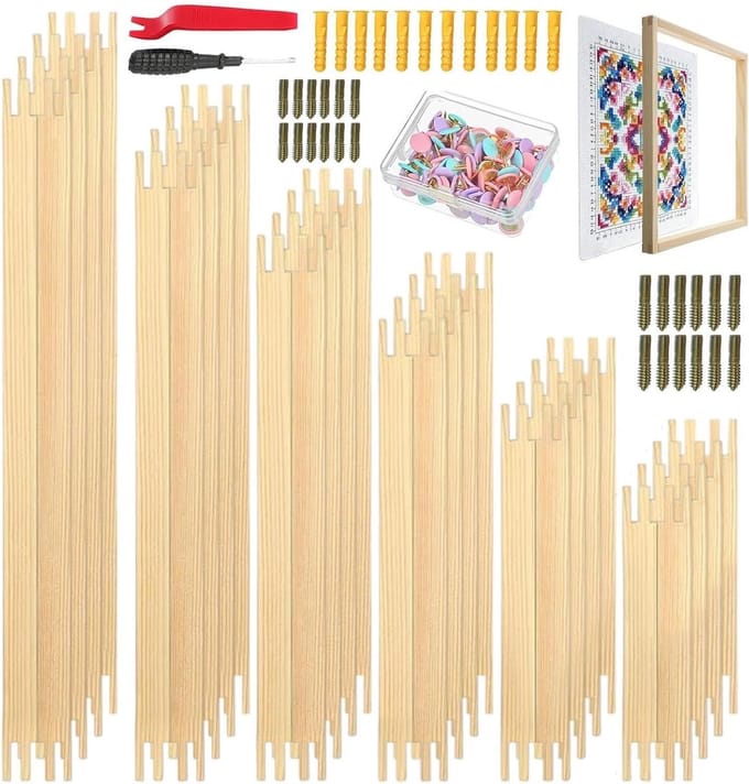 Spanlat Set - Houten Spanraam - Kunst Projecten - Pen-en-gat Verbinding - Diverse Maten - Niet gespecificeerd