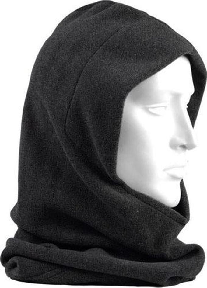 Grijze fleece muts voor volwassenen