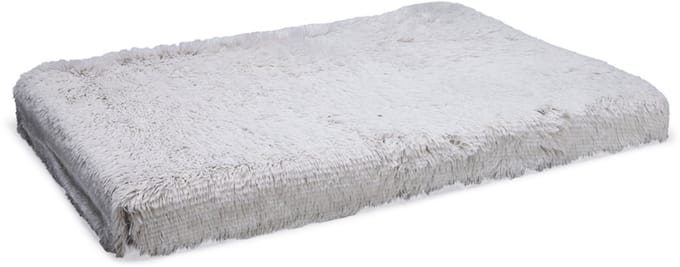 Beeztees Siba - Orthopedisch Hondenkussen - Fluffy - Beige - 100x70x9 cm - Maat L -