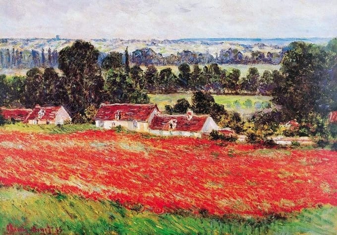 Kunstdruk Claude Monet - Field of Poppies 100x70cm