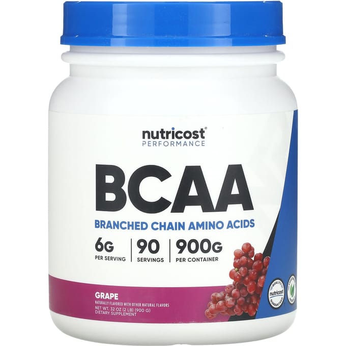 Nutricost, Performance, BCAA, Saveur Raisin, 2 lb (900g)
