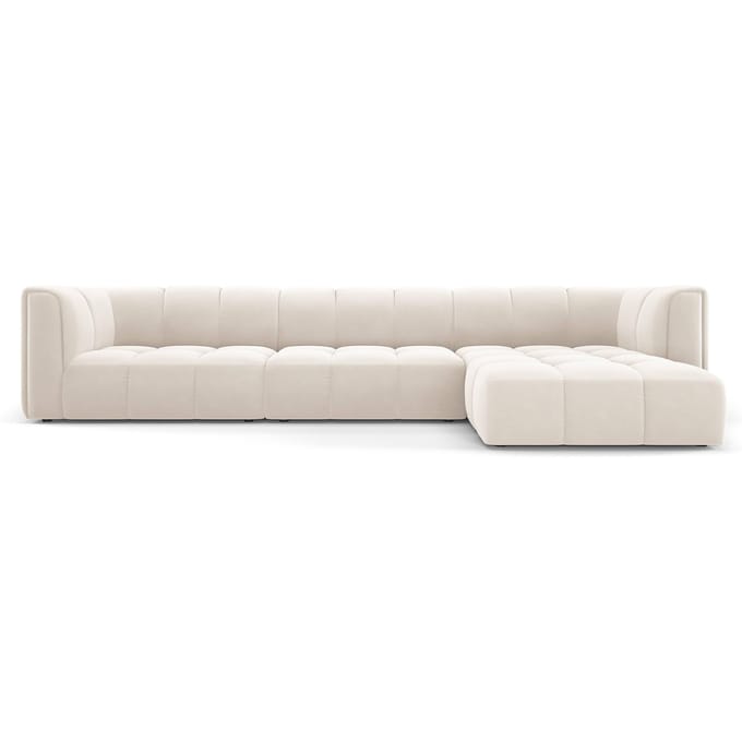 Hoekbank Francesca velvet rechts 5-zits | Milo Casa
