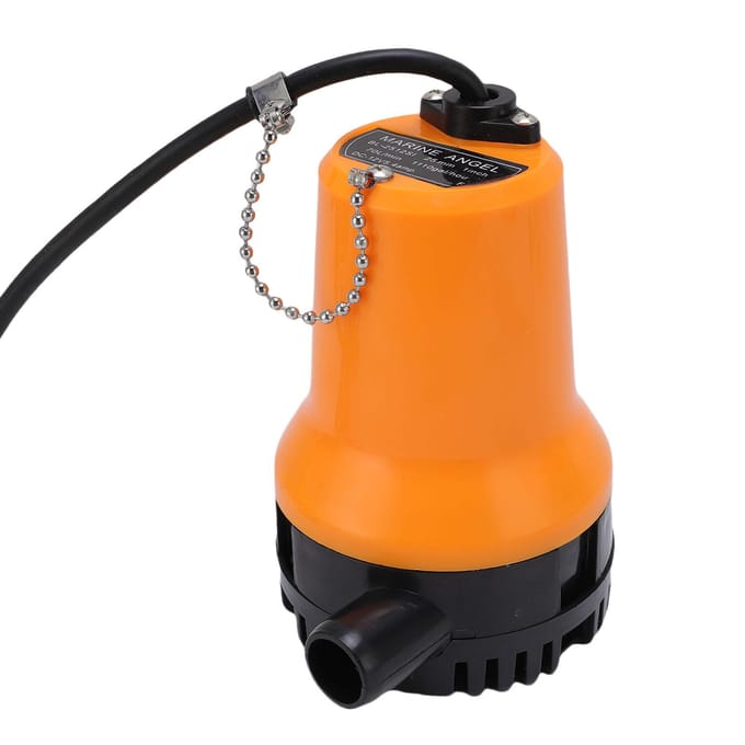 Pompe à eau submersible Courant continu 45W 1110GPH Pompe utilitaire portable de transfert d'eau pour vidange de piscine Cave Bateau