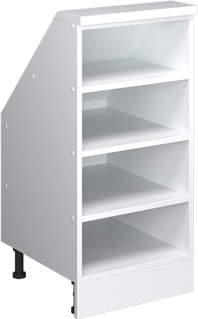 Vicco Rion Kast voor schuine wand – 40 x 81.6 cm met 4 compartimenten Wit