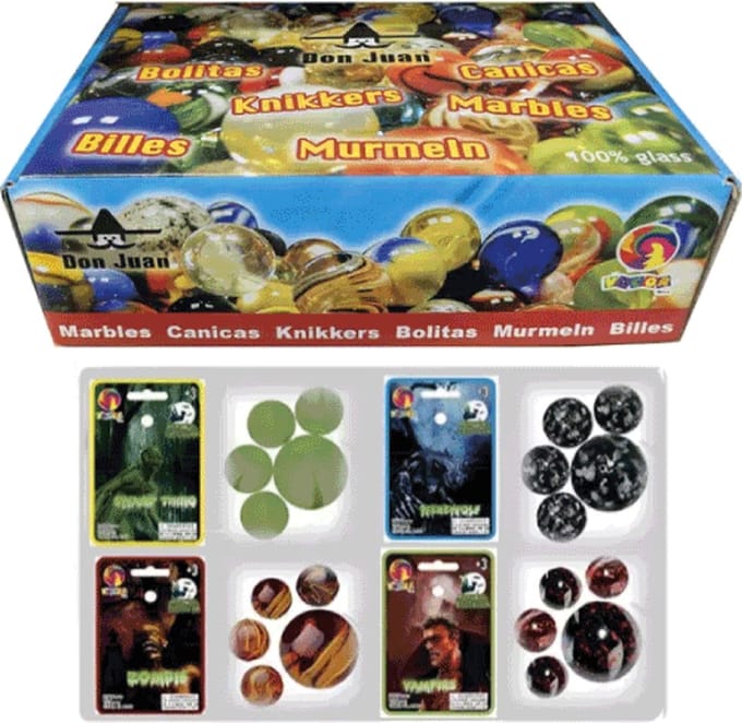 Knikkers - Monster collection - 21st. - Willekeurig geleverd