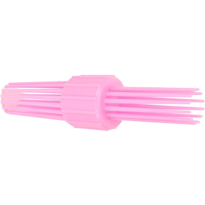 Haarkrulroller Kam Antislip Draagbaar Zachte Krullen Meertandige Haarstyling Krulkam pink