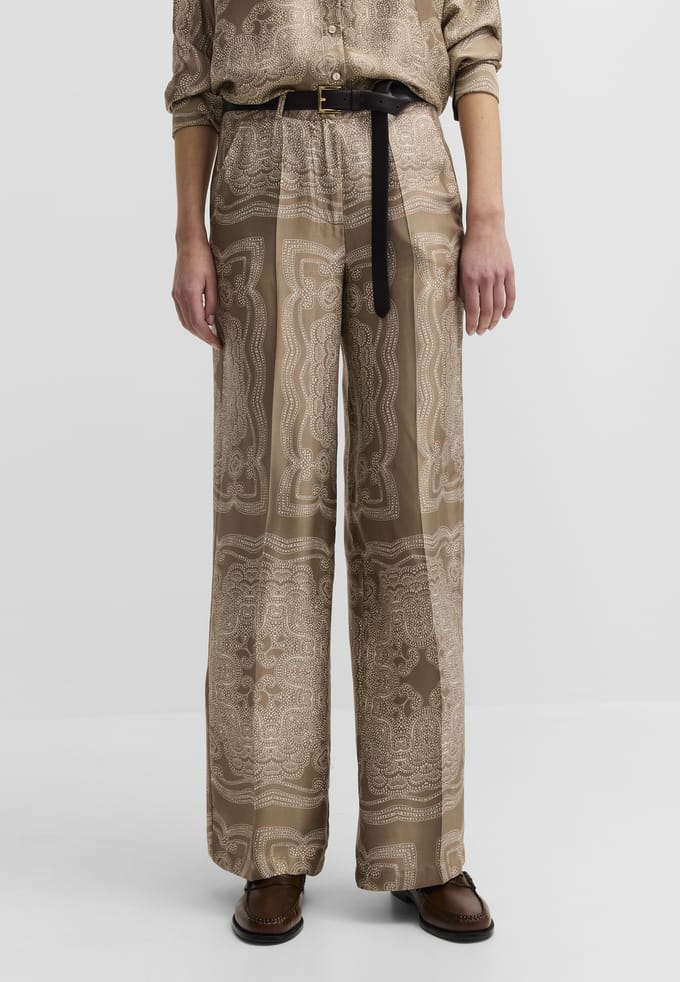 Bugatti Damen Vrijetijdsbroek Viscosebroek Grafische print