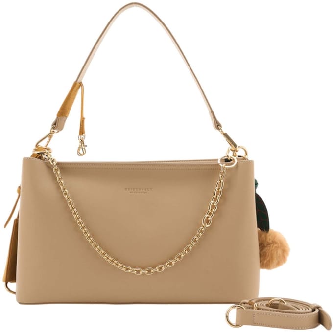 SEIDENFELT MANUFAKTUR schoudertas Lyby Shoulderbag Warm Beige