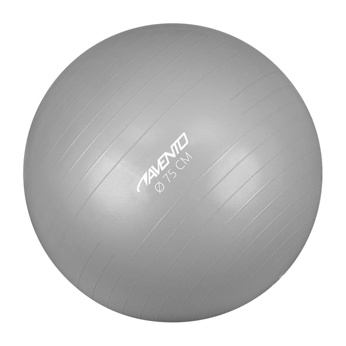 Avento Fitnessbal -Gymbal - Ø 75 cm - Zilver
