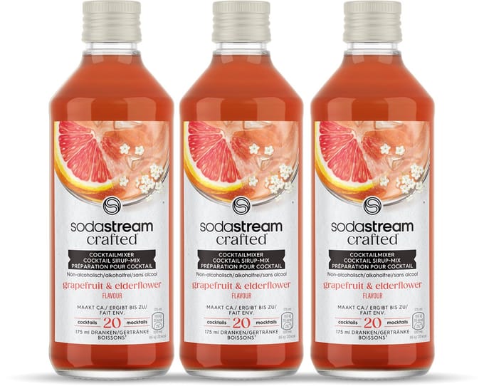 Sodastream Crafted Mixers Elderflower Grapefruit Siroop - 3 pack