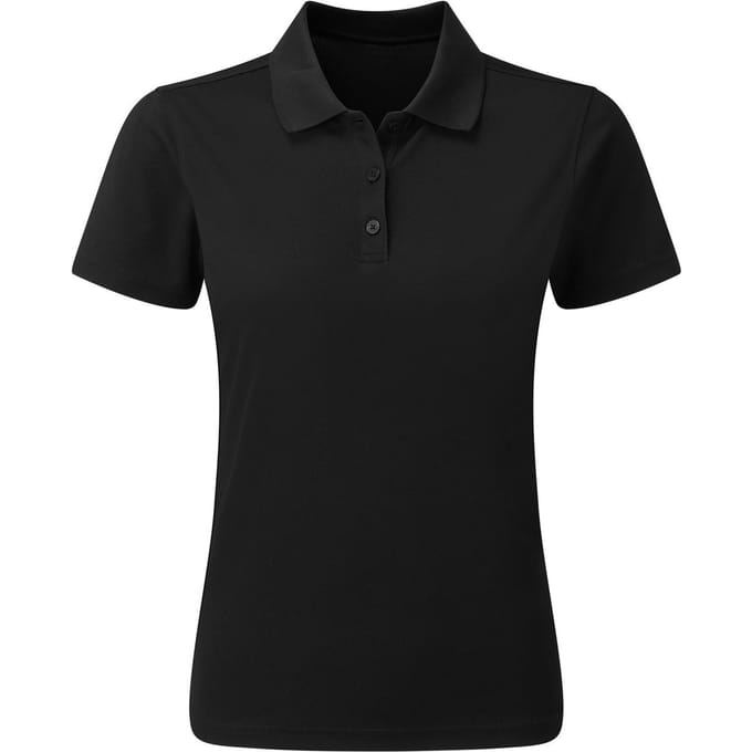 Premier Dames/Dames Duurzaam Poloshirt (Zwart)
